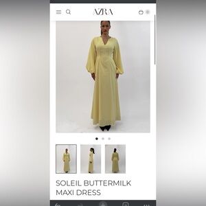 Azra the label soleil buttermilk maxi dress, brand new, size l, fits m-l